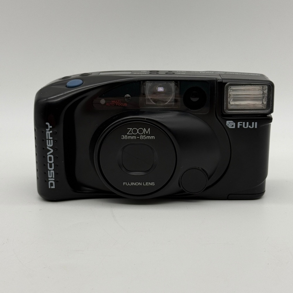 Fuji Discovery 900 Zoom Date Film Camera 35mm Black Fujinon 38-85mm Lens